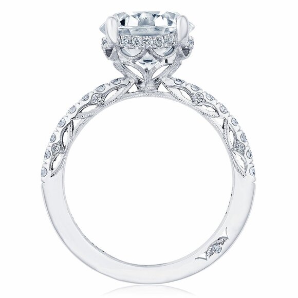 Tacori Dantela Round Solitaire Engagement Ring with Round Diamond Size 5.5 - Picture 8 of 14
